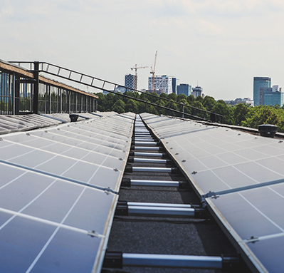 Factory rooftop power station